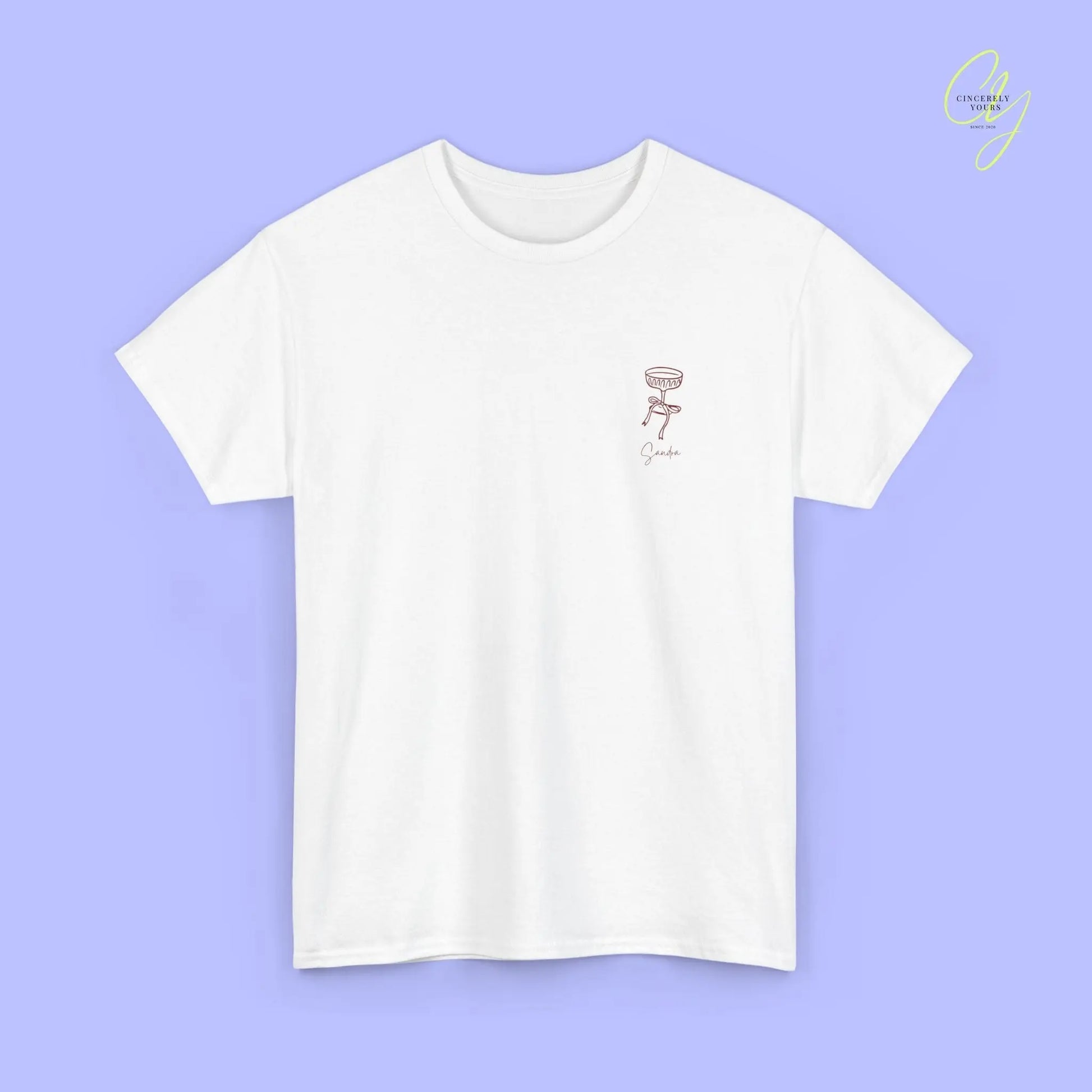 Coquette Bachelorette Party Tee — Custom Text The Bride Club Crew - Cincerely Yours