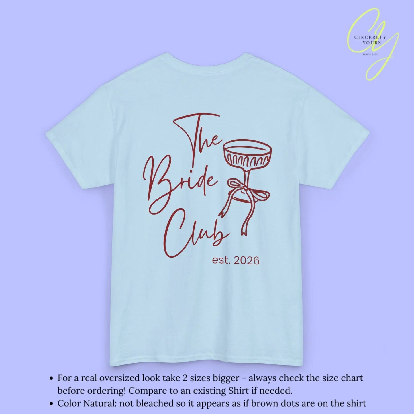 Coquette Bachelorette Party Tee — Custom Text The Bride Club Crew - Cincerely Yours