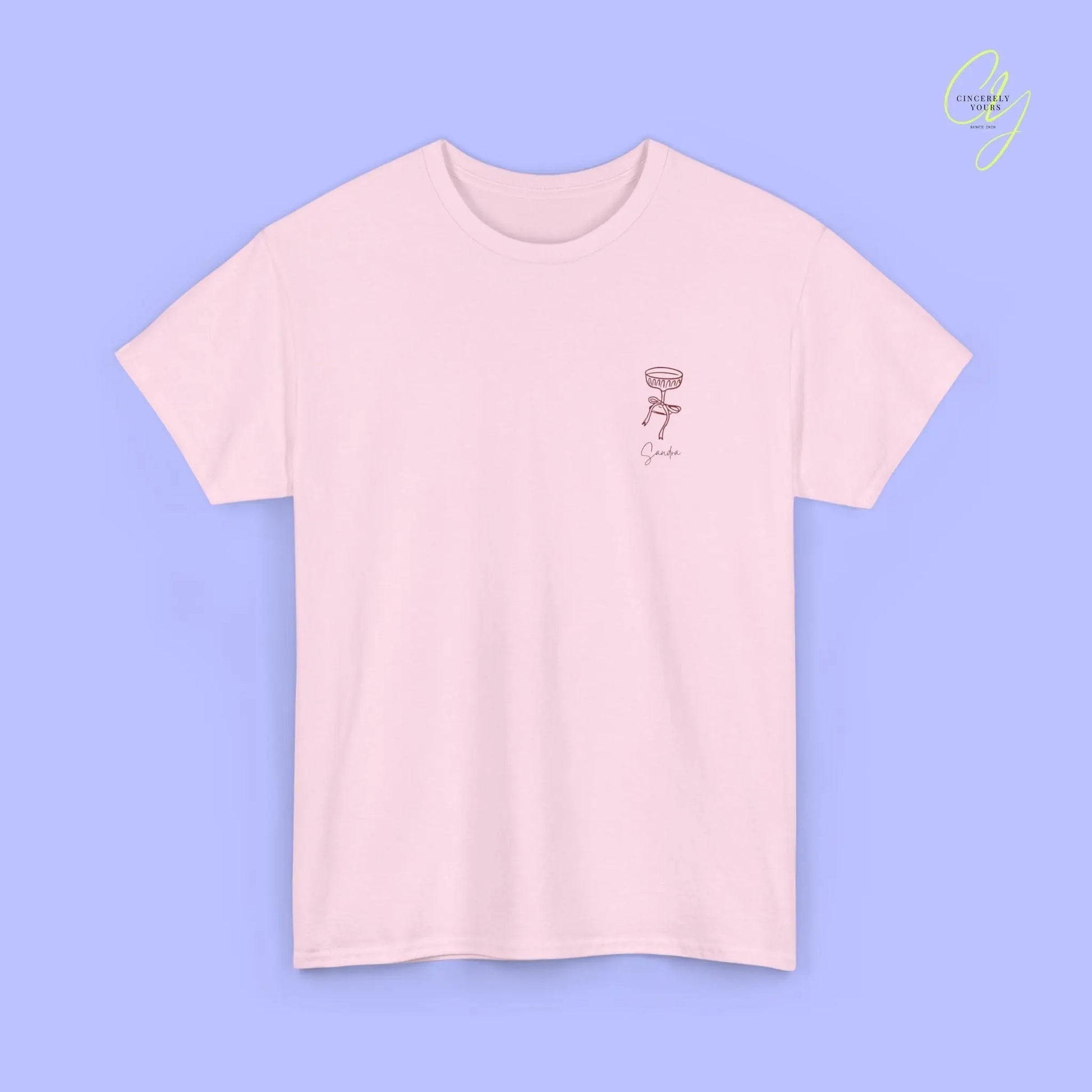 Coquette Bachelorette Party Tee — Custom Text The Bride Club Crew - Cincerely Yours