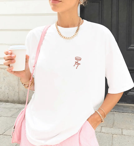 Coquette Bachelorette Party Tee — Custom Text The Bride Club Crew - Cincerely Yours
