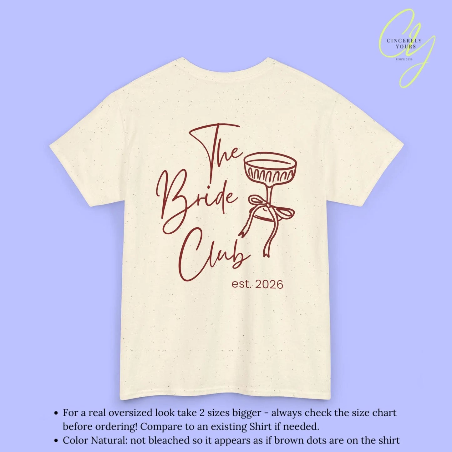 Coquette Bachelorette Party Tee — Custom Text The Bride Club Crew - Cincerely Yours