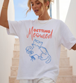 Personalized Getting Meowied Shirt, Custom Cat Mom Bride Tee, Hand Drawn Feline Bachelorette, Minimalist Doodle Bridal Gift, Custom Mrs Name