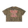 Provocative Quotes Shirt - I Know I'm Sexy Unisex Leopard Print Boxy T-Shirt