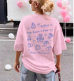 JGA Shirt Damen | Bachelorette Tee Doodle Handdrawn Braut Party Shirt