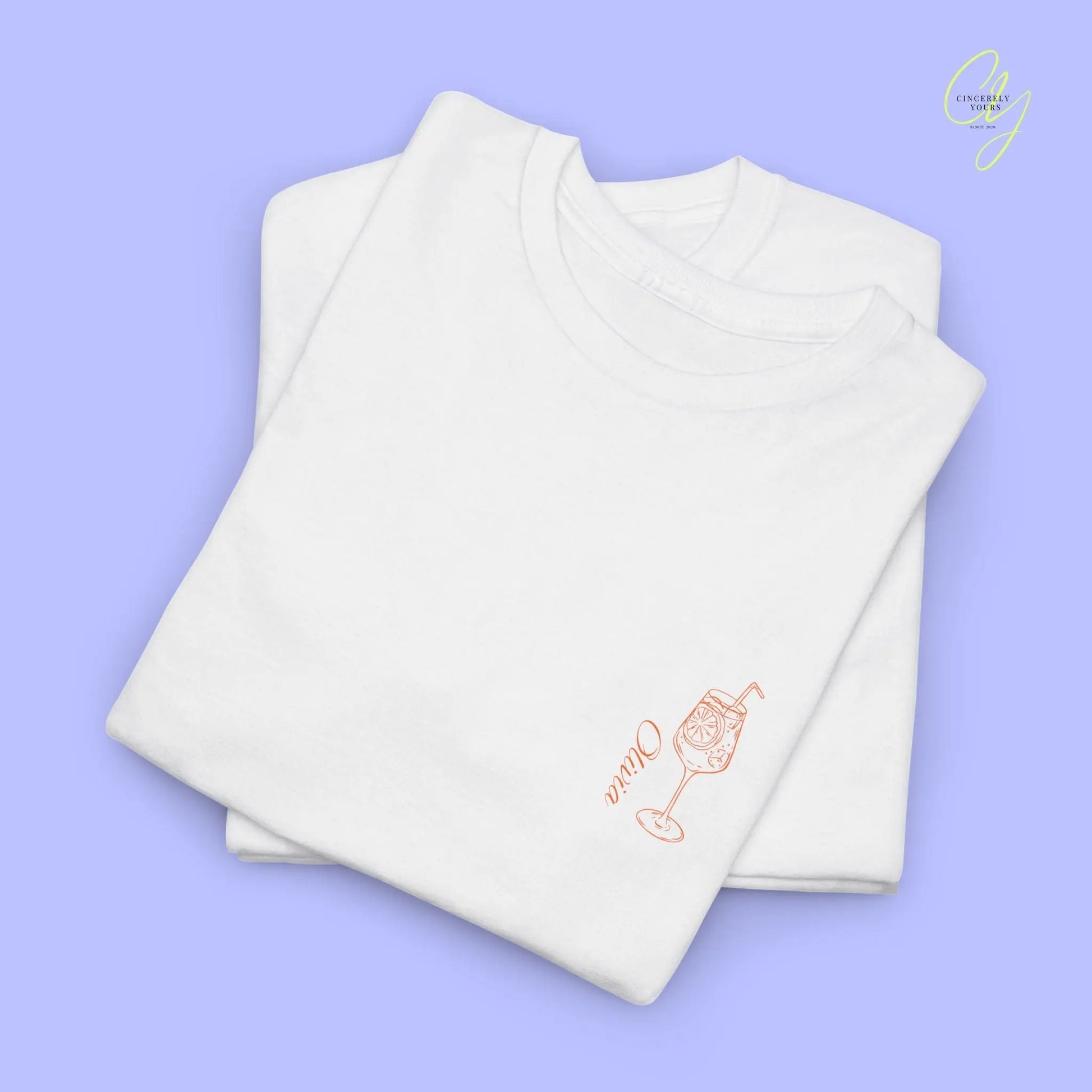 Love at first Spritz Bachelorette Party Tee — Here comes the Bride/ the Crew Old money Shirt (Customizable) - Cincerely Yours
