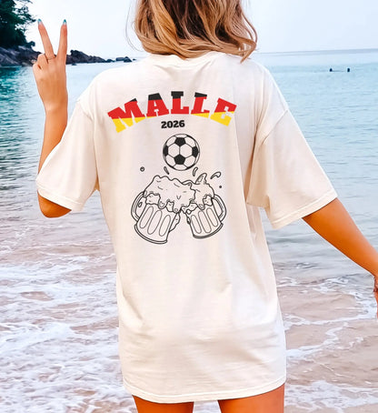 Malle Fussball Shirt — Deutschland Flagge Bierkrug (Personalisierbar) - Cincerely Yours