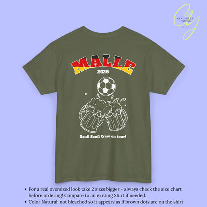 Malle Fussball Shirt — Deutschland Flagge Bierkrug (Personalisierbar) - Cincerely Yours