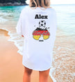 Malle Fussball Shirt — Deutschland Flagge Bierkrug (Personalisierbar) - Cincerely Yours