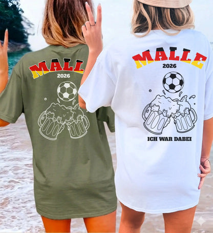 Malle Fussball Shirt — Deutschland Flagge Bierkrug (Personalisierbar) - Cincerely Yours