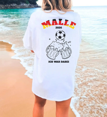 Malle Fussball Shirt — Deutschland Flagge Bierkrug (Personalisierbar) - Cincerely Yours