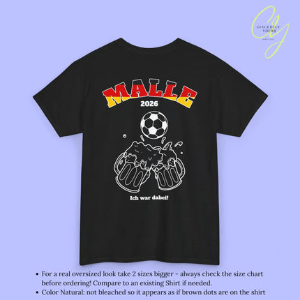 Malle Fussball Shirt — Deutschland Flagge Bierkrug (Personalisierbar) - Cincerely Yours