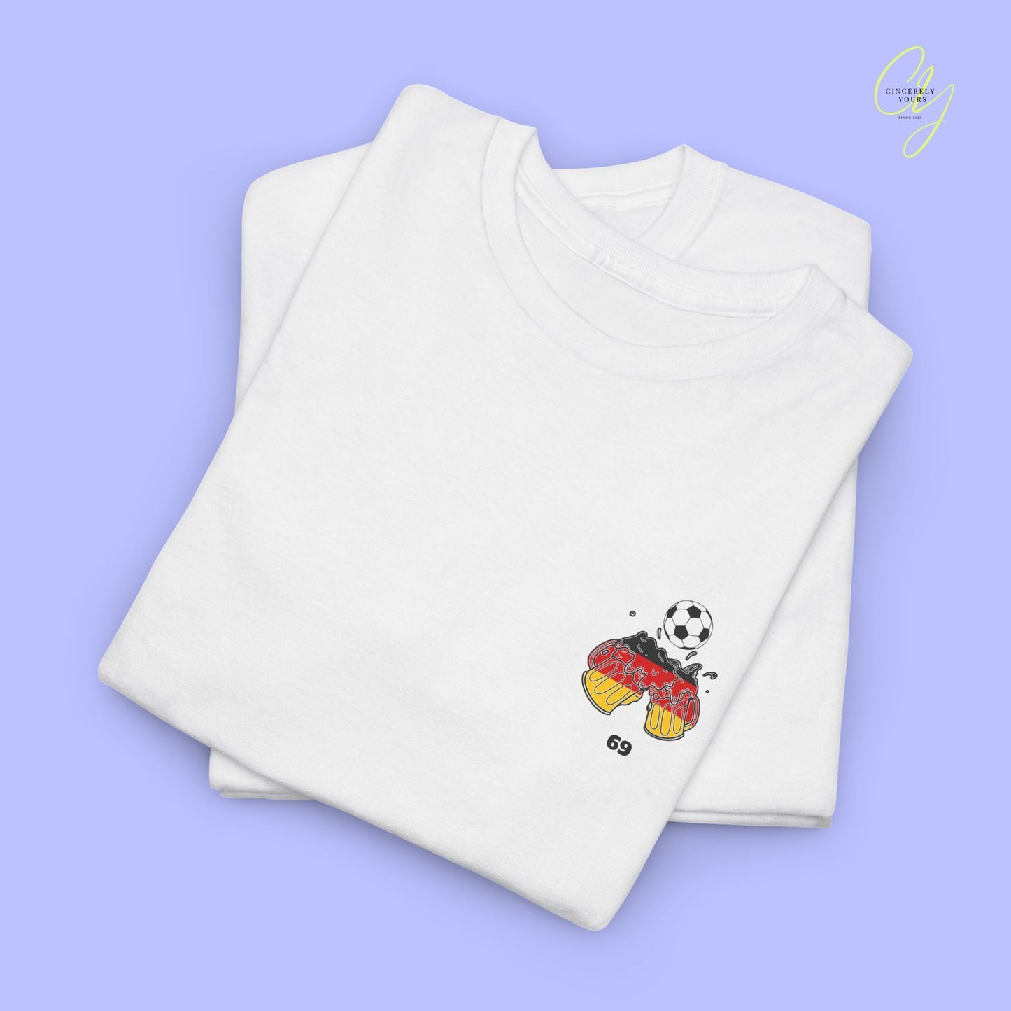 Malle Fussball Shirt — Deutschland Flagge Bierkrug (Personalisierbar) - Cincerely Yours