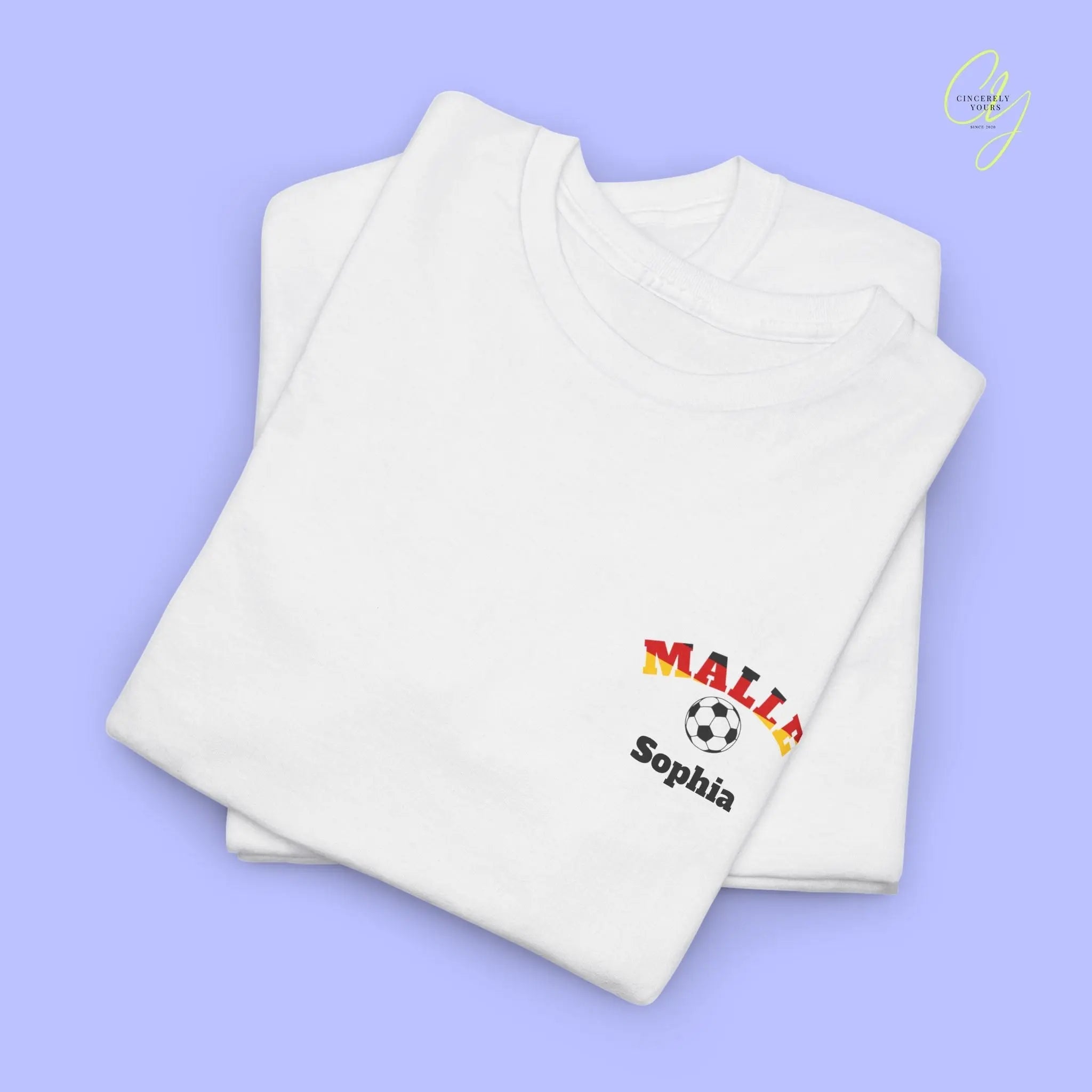 Malle Fussball Shirt — Deutschland Flagge Bierkrug (Personalisierbar) - Cincerely Yours