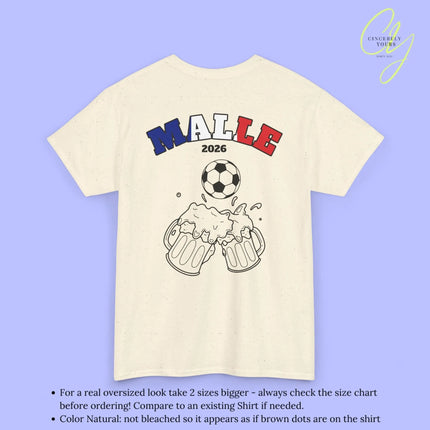 Malle Fussball Shirt — Frankreich Flagge Bierkrug (Personalisierbar) - Cincerely Yours