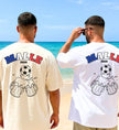 Malle Fussball Shirt — Frankreich Flagge Bierkrug (Personalisierbar) - Cincerely Yours