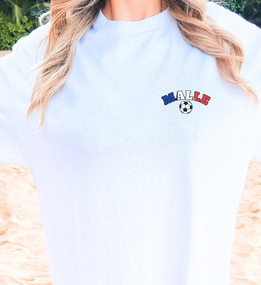 Malle Fussball Shirt — Frankreich Flagge Bierkrug (Personalisierbar) - Cincerely Yours
