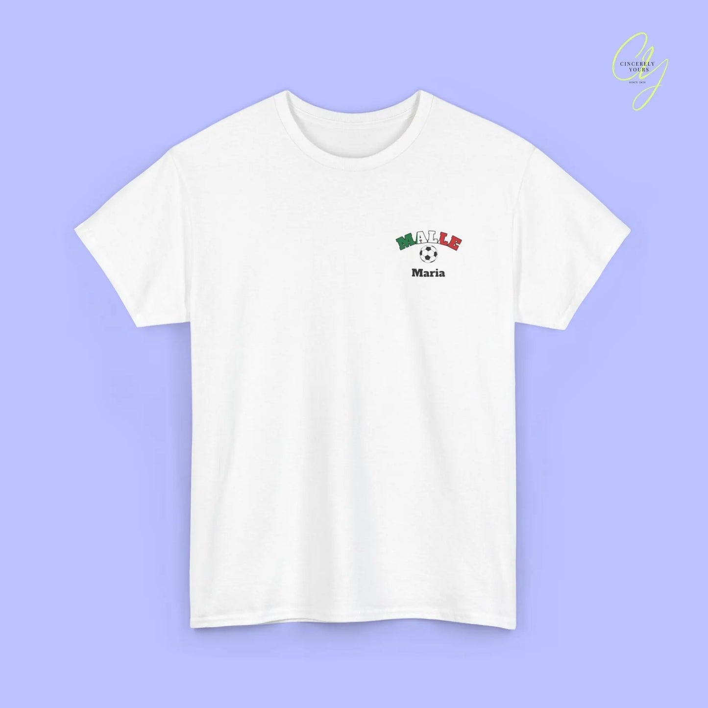 Malle Fussball Shirt — Italien Flagge Bierkrug (Personalisierbar) - Cincerely Yours