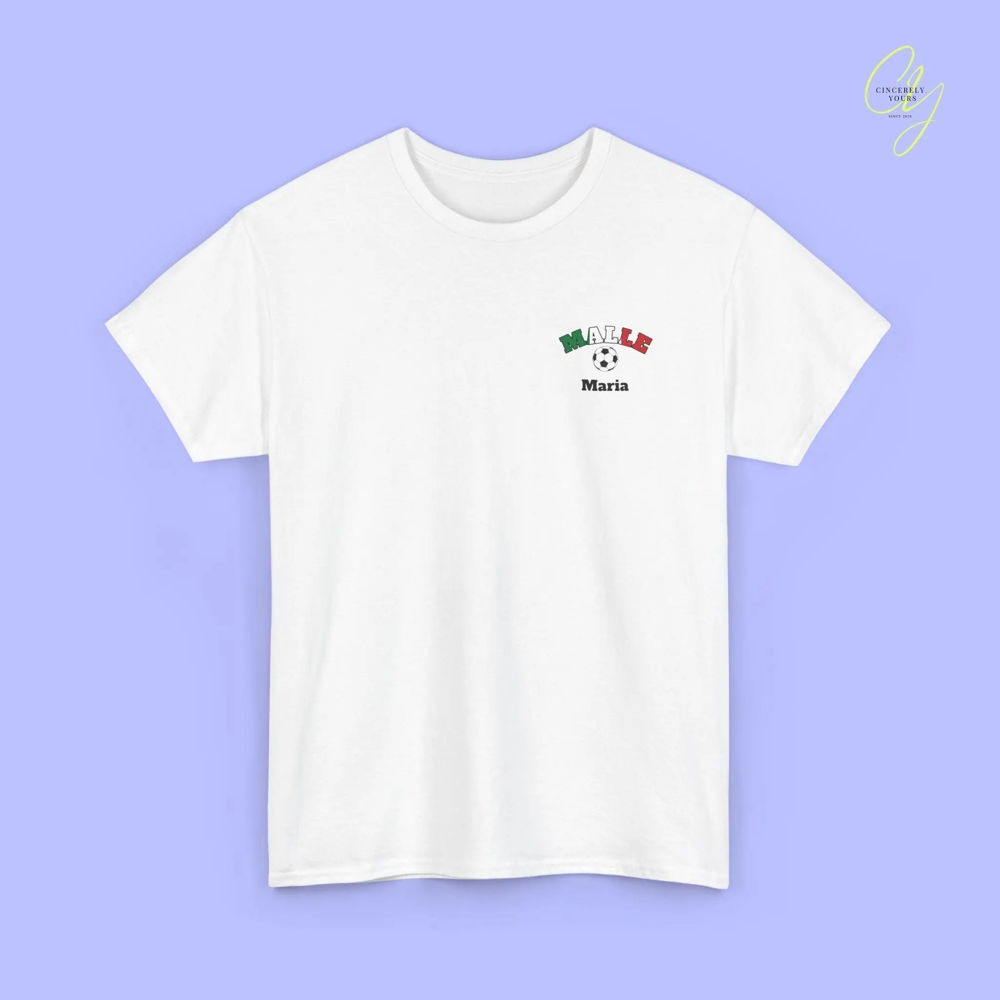 Malle Fussball Shirt — Italien Flagge Bierkrug (Personalisierbar) - Cincerely Yours