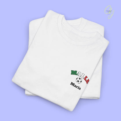 Malle Fussball Shirt — Italien Flagge Bierkrug (Personalisierbar) - Cincerely Yours