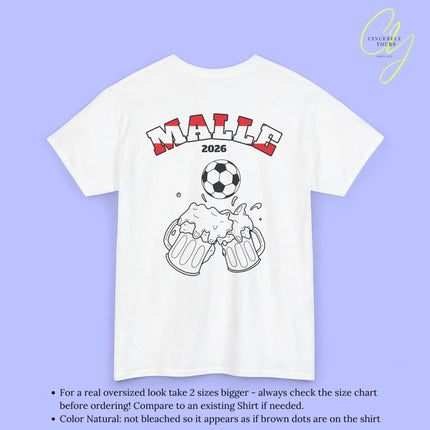 Malle Fussball Shirt — Österreich Flagge Bierkrug (Personalisierbar) - Cincerely Yours