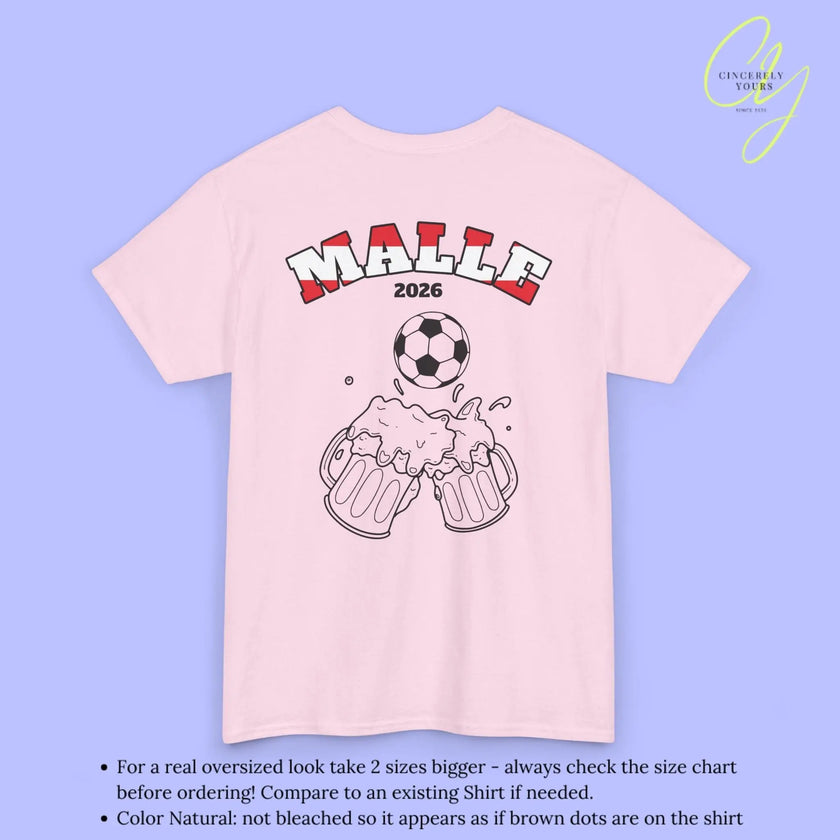 Malle Fussball Shirt — Österreich Flagge Bierkrug (Personalisierbar) - Cincerely Yours