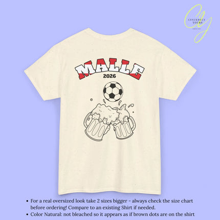 Malle Fussball Shirt — Österreich Flagge Bierkrug (Personalisierbar) - Cincerely Yours