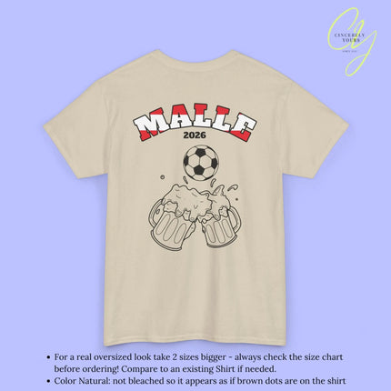 Malle Fussball Shirt — Österreich Flagge Bierkrug (Personalisierbar) - Cincerely Yours