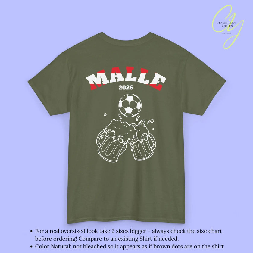 Malle Fussball Shirt — Österreich Flagge Bierkrug (Personalisierbar) - Cincerely Yours