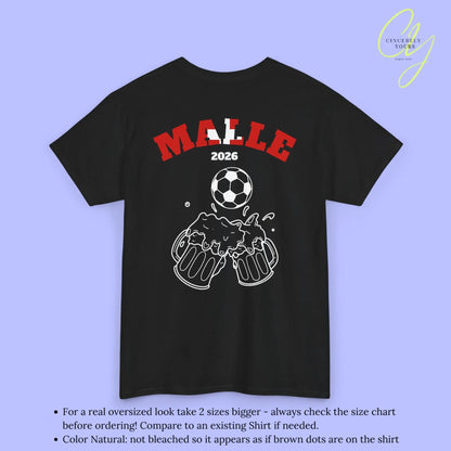 Malle Fussball Shirt — Schweiz Flagge Bierkrug (Personalisierbar) - Cincerely Yours