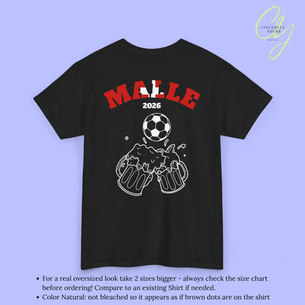 Malle Fussball Shirt — Schweiz Flagge Bierkrug (Personalisierbar) - Cincerely Yours