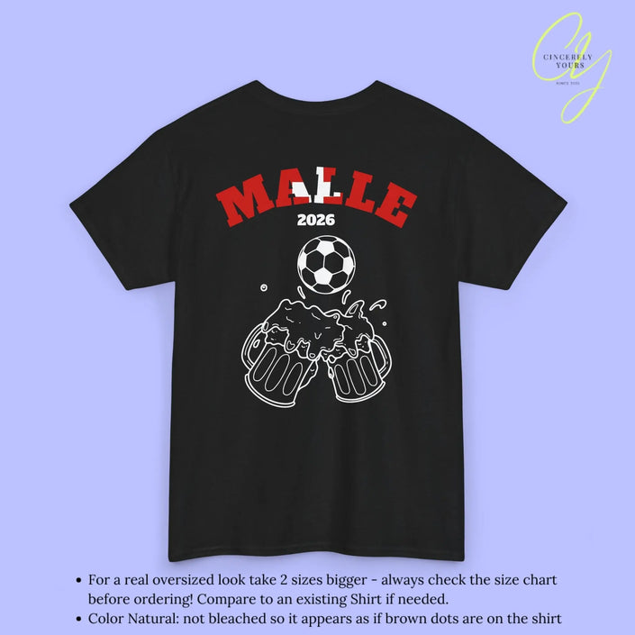 Malle Fussball Shirt — Schweiz Flagge Bierkrug (Personalisierbar) - Cincerely Yours