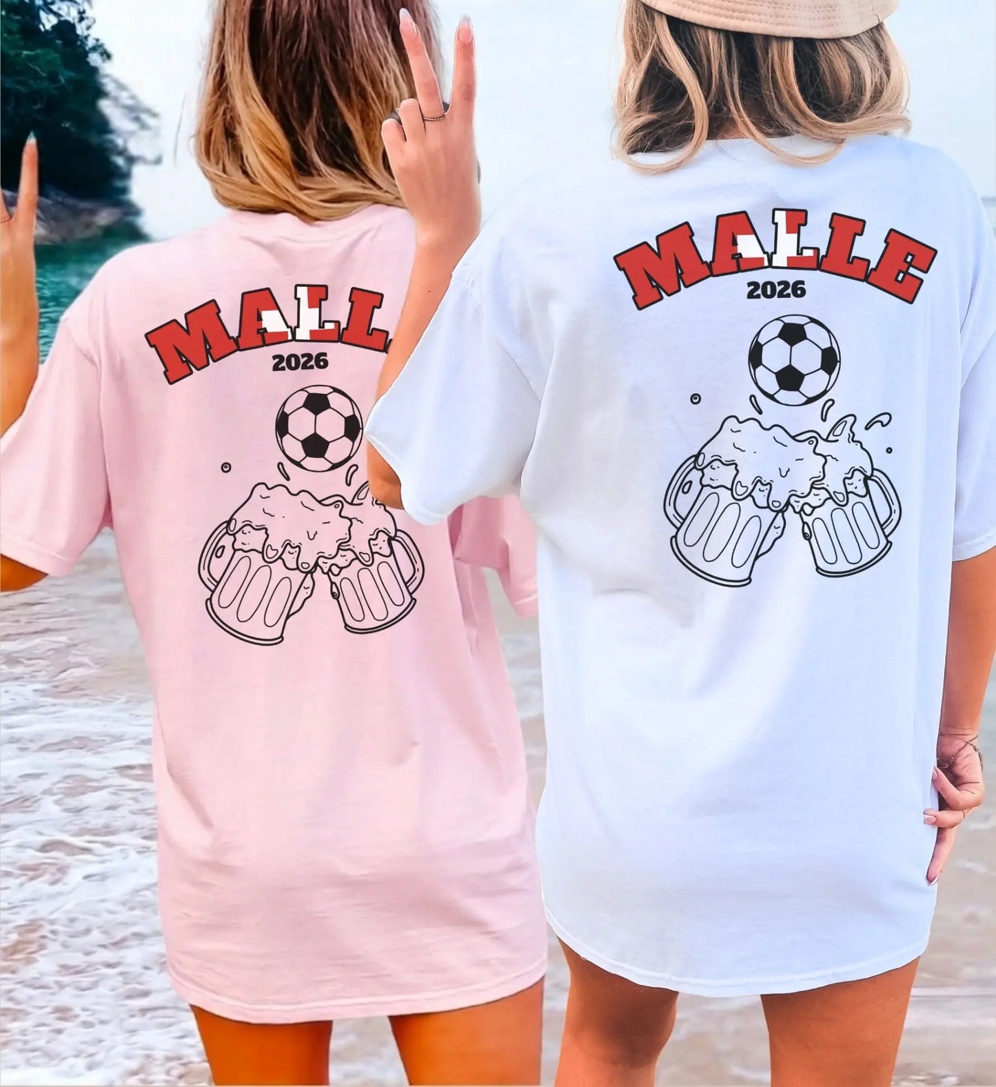 Malle Fussball Shirt — Schweiz Flagge Bierkrug (Personalisierbar) - Cincerely Yours