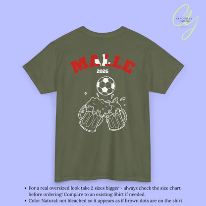 Malle Fussball Shirt — Schweiz Flagge Bierkrug (Personalisierbar) - Cincerely Yours