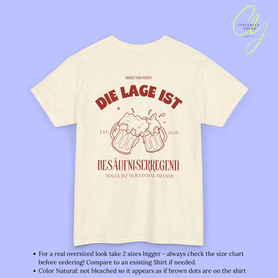 Malle Party Shirt — Die Lage ist besäufniserregend (Customizable) - Cincerely Yours