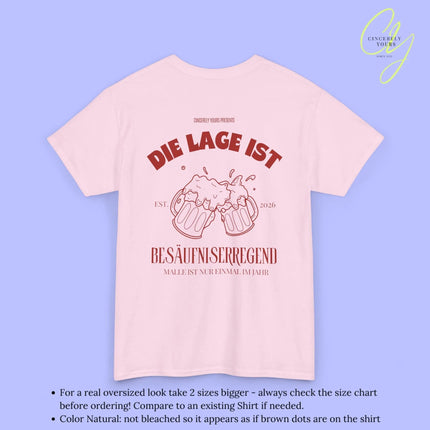 Malle Party Shirt — Die Lage ist besäufniserregend (Customizable) - Cincerely Yours
