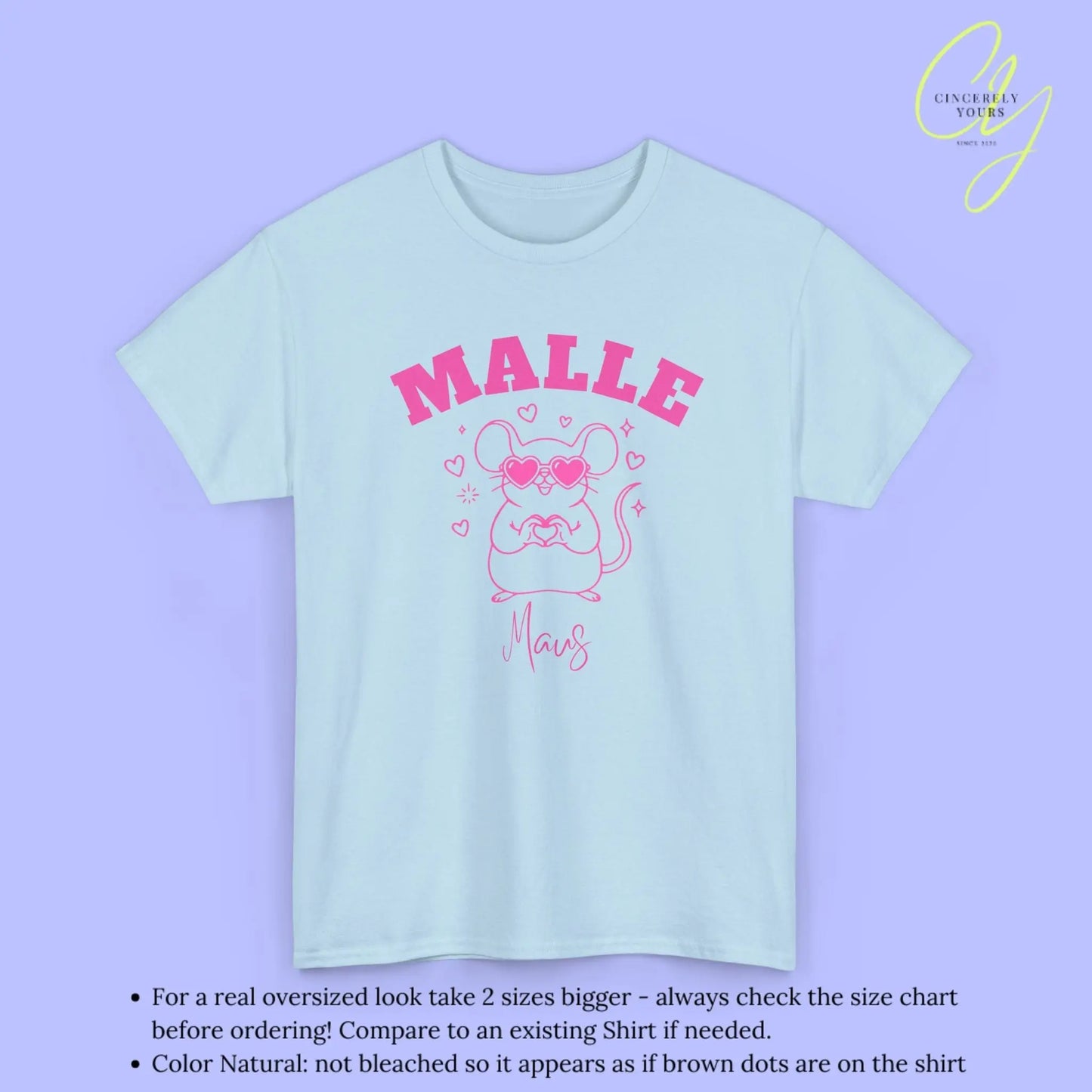 Malle Party Shirt — Malle Liebe Party Maus Herz - Cincerely Yours