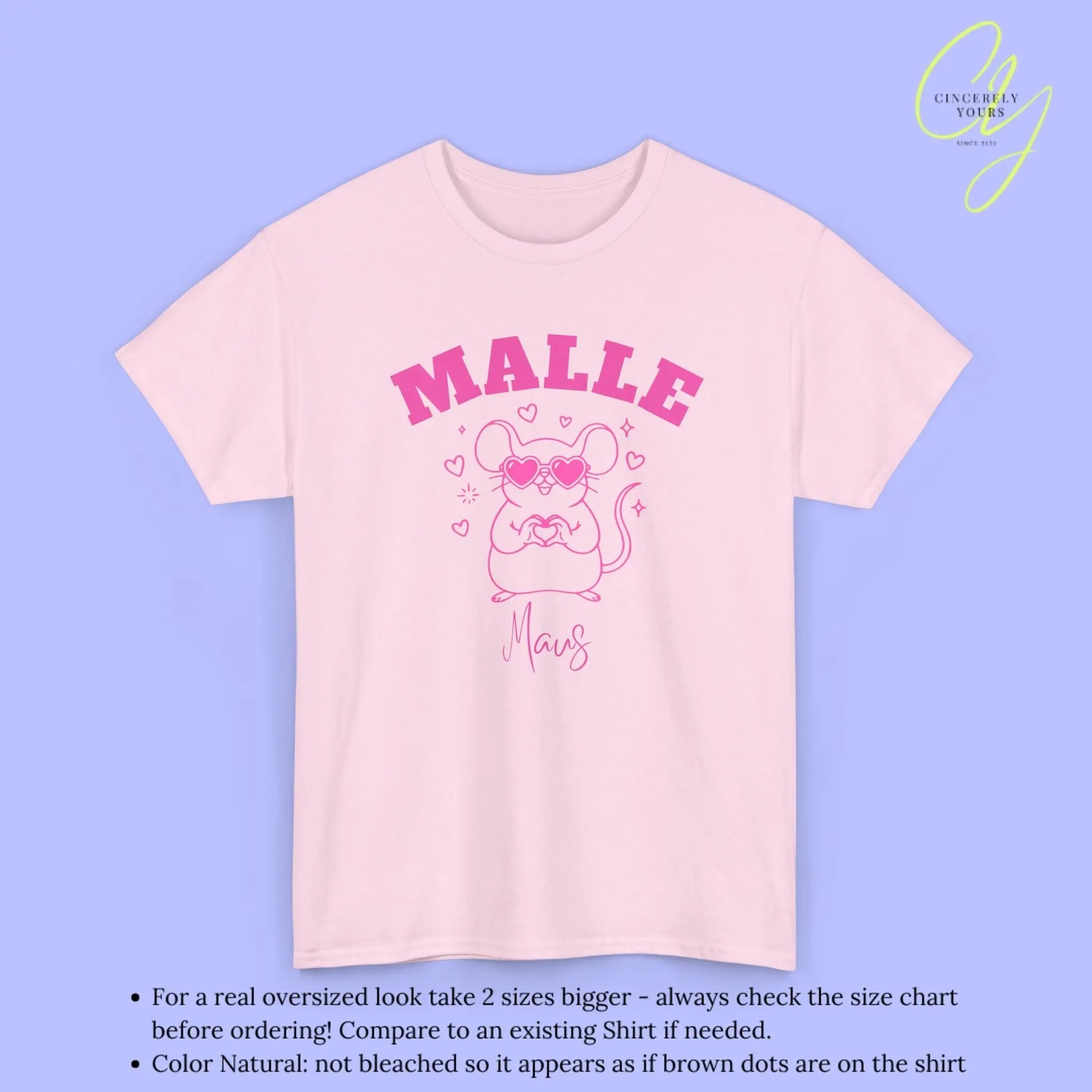Malle Party Shirt — Malle Liebe Party Maus Herz - Cincerely Yours