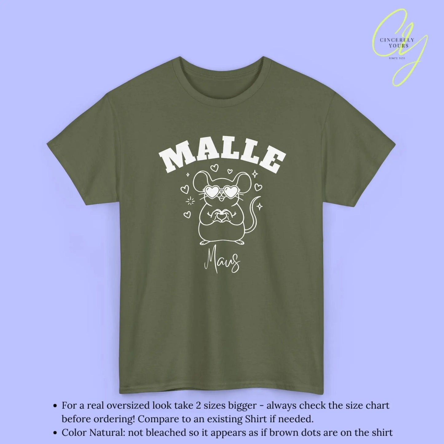 Malle Party Shirt — Malle Liebe Party Maus Herz - Cincerely Yours