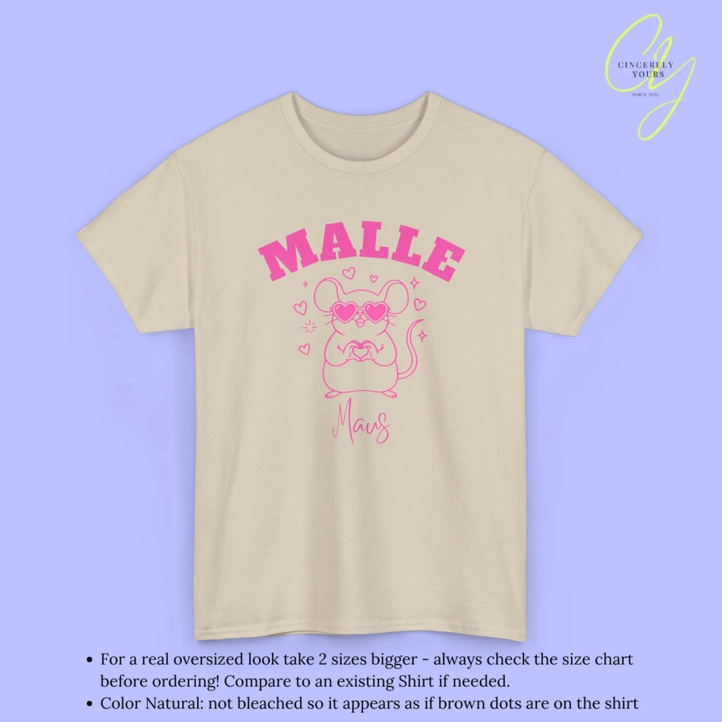 Malle Party Shirt — Malle Liebe Party Maus Herz - Cincerely Yours