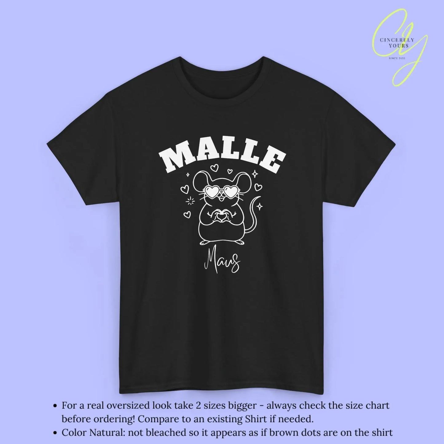 Malle Party Shirt — Malle Liebe Party Maus Herz - Cincerely Yours