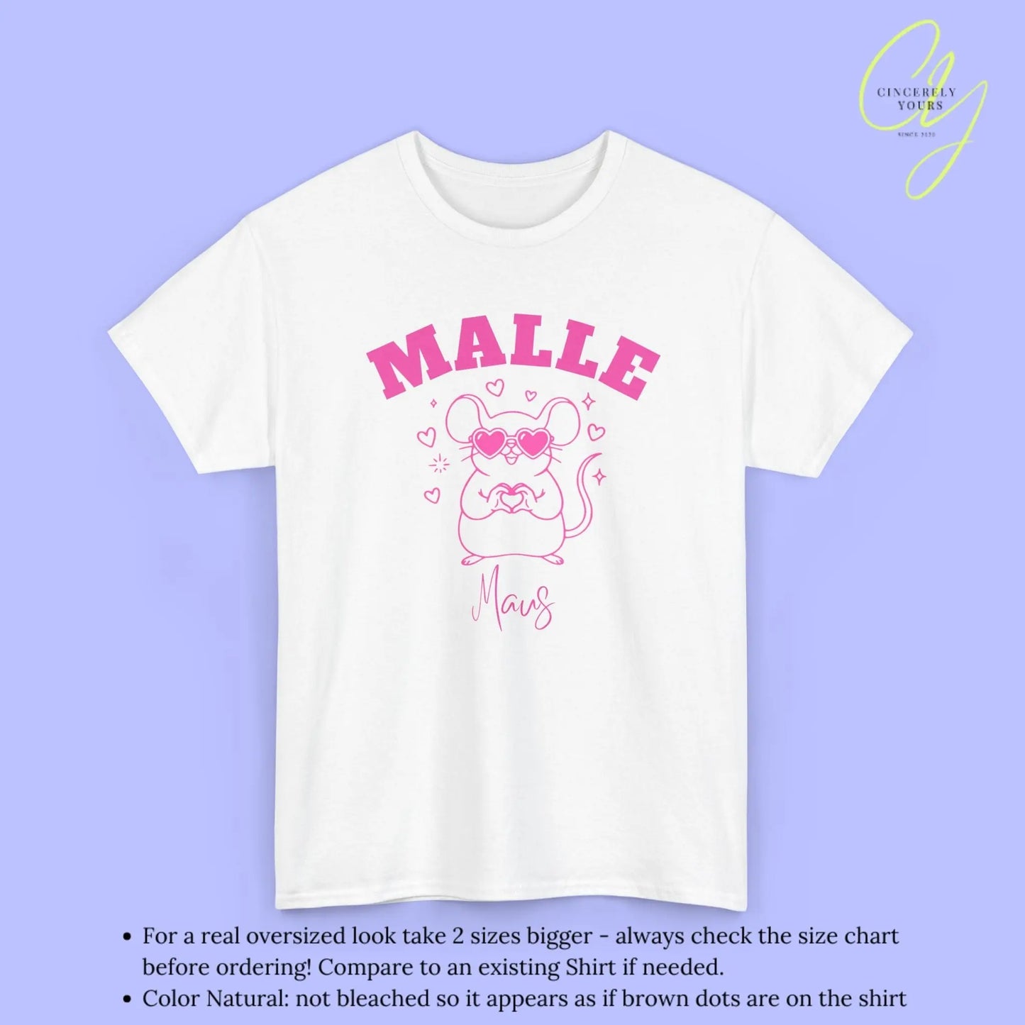Malle Party Shirt — Malle Liebe Party Maus Herz - Cincerely Yours
