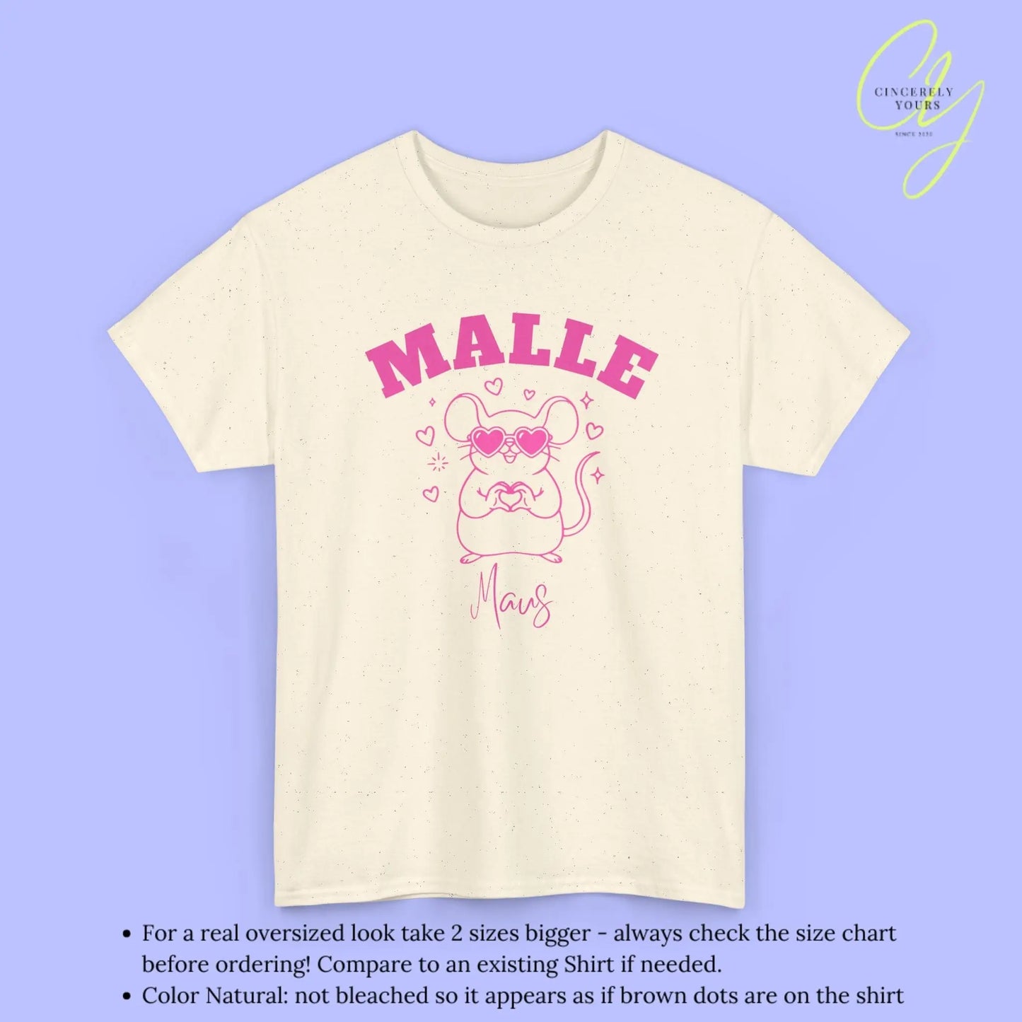 Malle Party Shirt — Malle Liebe Party Maus Herz - Cincerely Yours