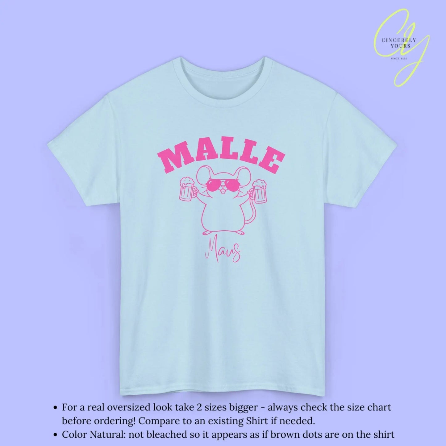 Malle Party Shirt — Malle Party Maus Bierkrug (Customizable) - Cincerely Yours