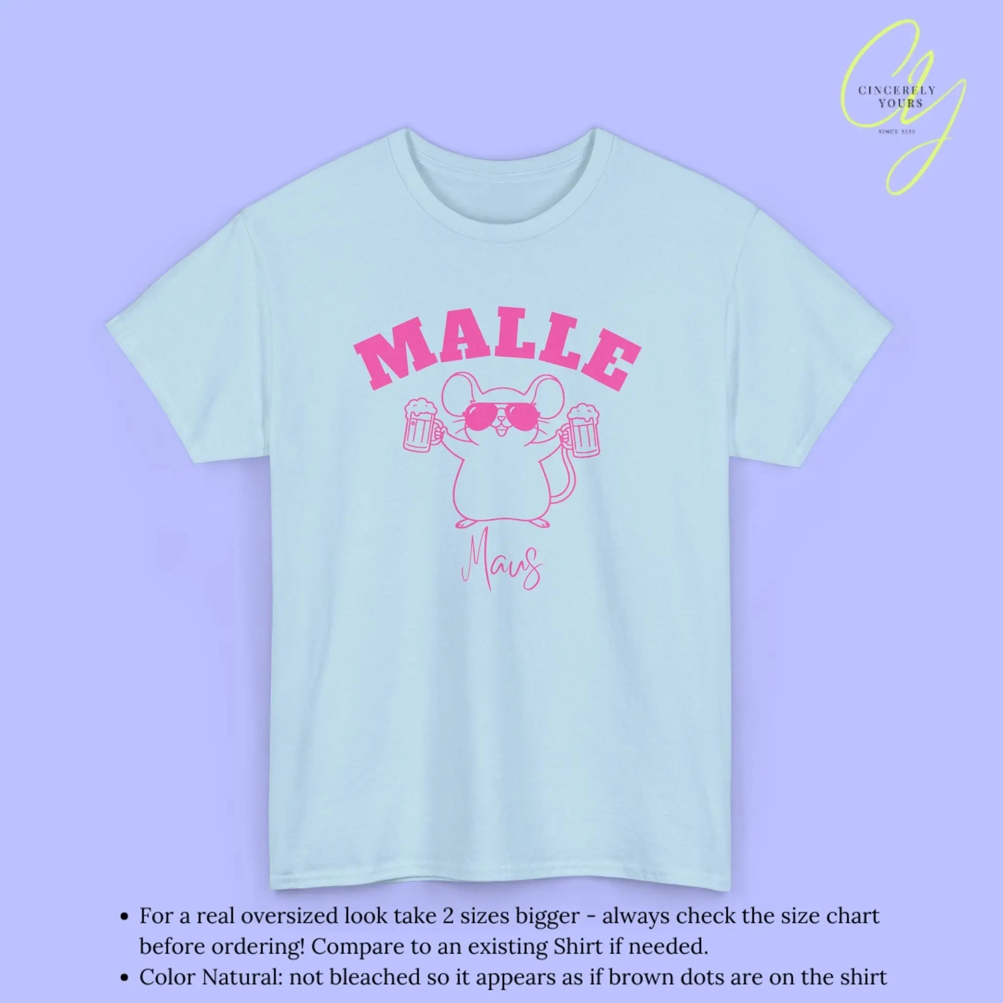 Malle Party Shirt — Malle Party Maus Bierkrug (Customizable) - Cincerely Yours