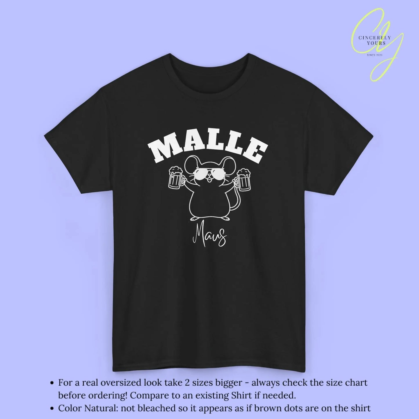 Malle Party Shirt — Malle Party Maus Bierkrug (Customizable) - Cincerely Yours