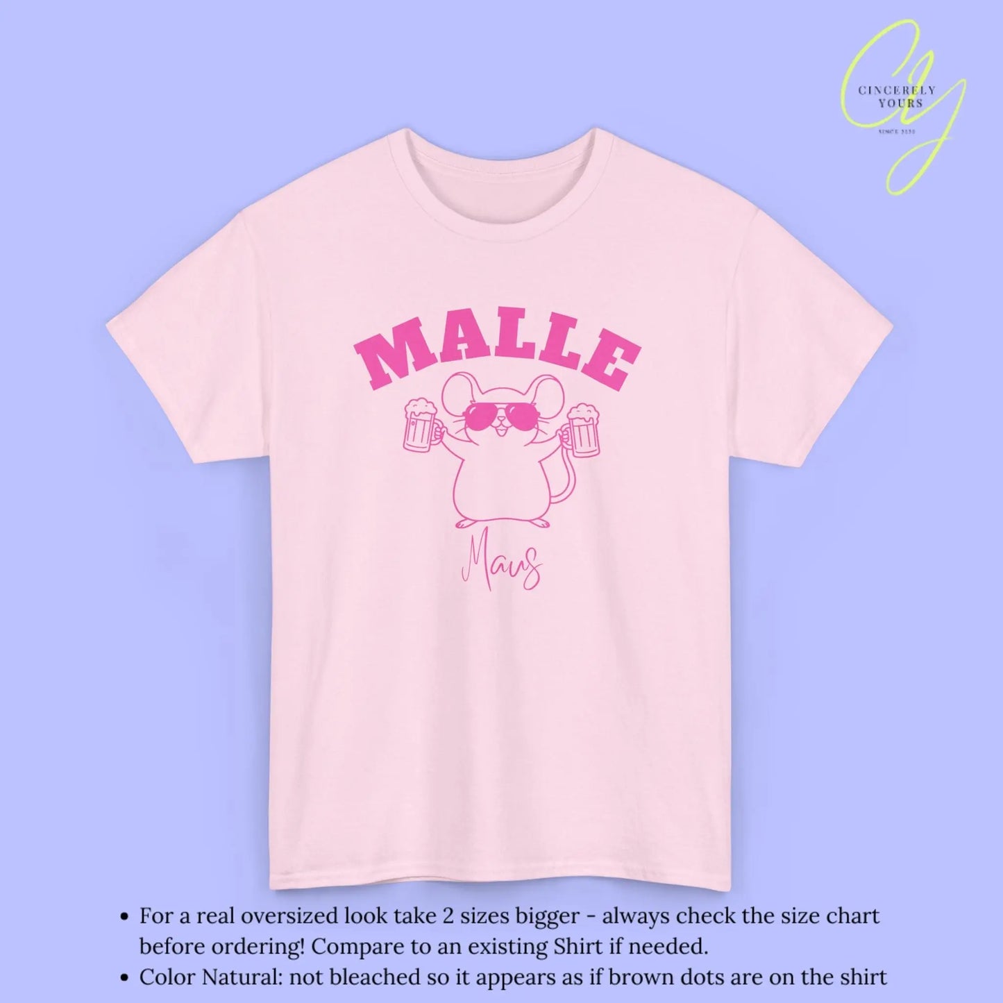Malle Party Shirt — Malle Party Maus Bierkrug (Customizable) - Cincerely Yours