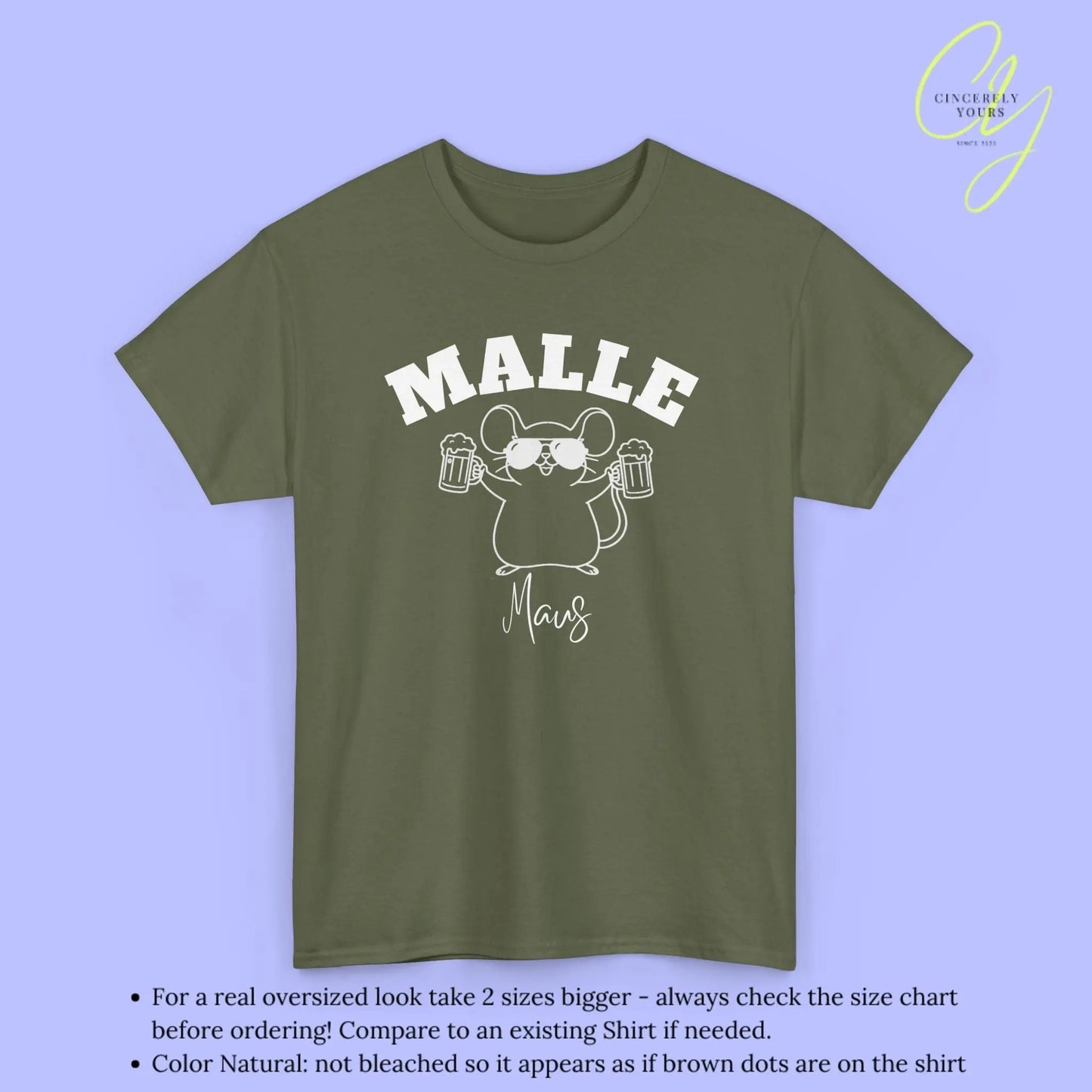 Malle Party Shirt — Malle Party Maus Bierkrug (Customizable) - Cincerely Yours