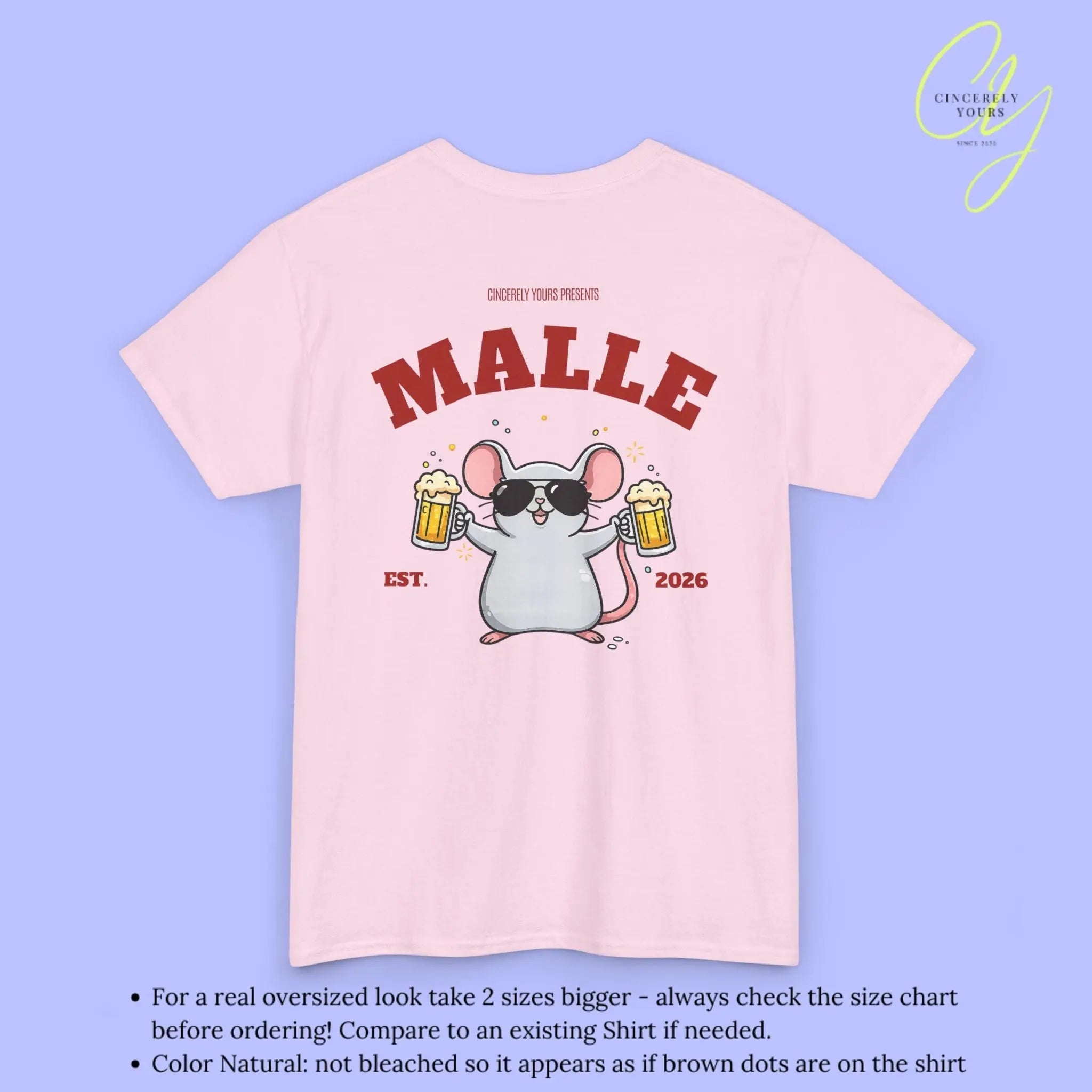 Malle Party Shirt — Party Maus Bierkrug (Customizable) - Cincerely Yours