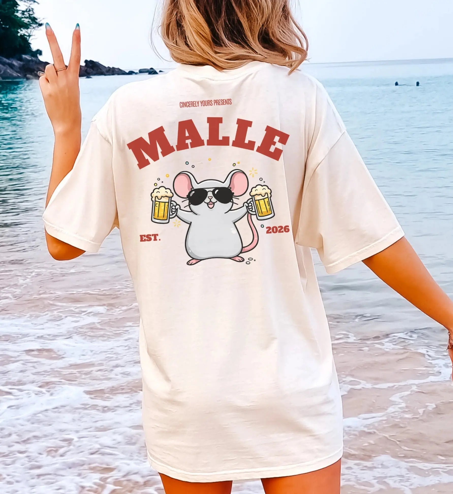 Malle Party Shirt — Party Maus Bierkrug (Customizable) - Cincerely Yours