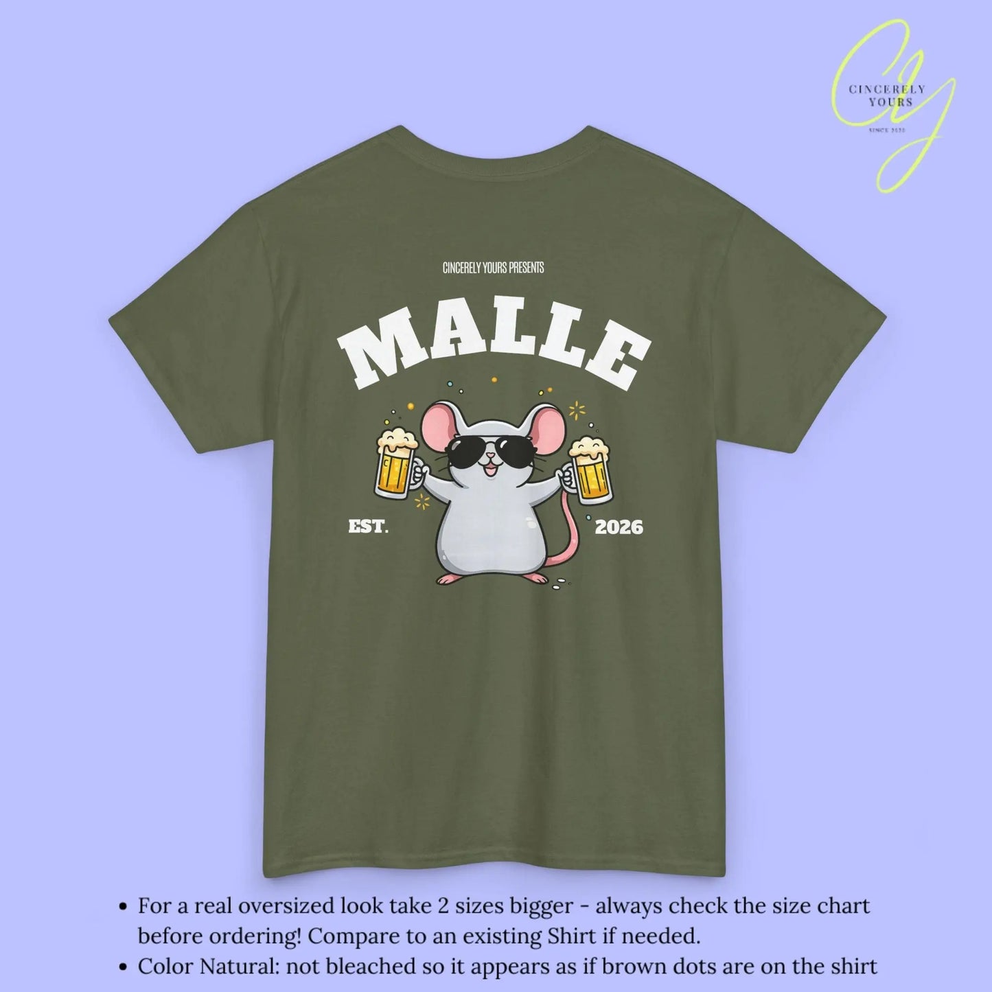 Malle Party Shirt — Party Maus Bierkrug (Customizable) - Cincerely Yours
